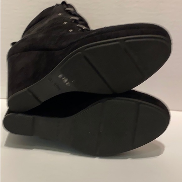 🆕 VIA SPIGA Black Suede Boots w/Satin Laces!!!NWOT!!! - Picture 10 of 12